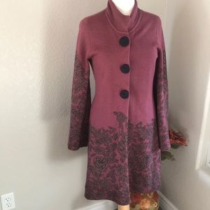 Long, sweater jacket